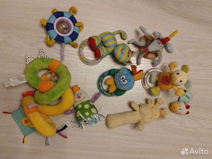 Игрушки погремушки тряпичные пакетом