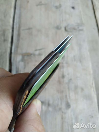 Картхолдер из натуральной кожи ручной работы