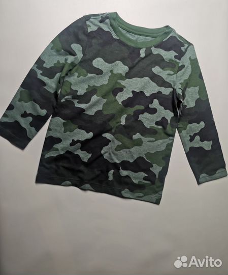 Лонгслив камуфляж для мальчика новый
