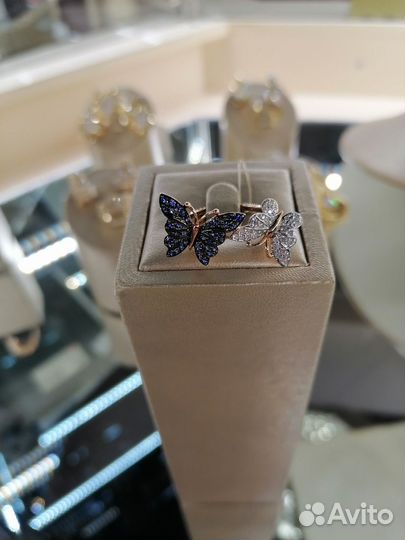 Комплект с бриллиантами 585 пробы