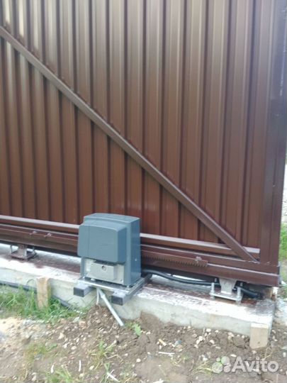 Ворота откатные алютех