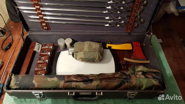 Набор для шашлыка в чемодане