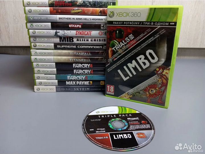 TrialsHD+Limbo+Sploslon Man 3в1 Xbox 360 (б/у)