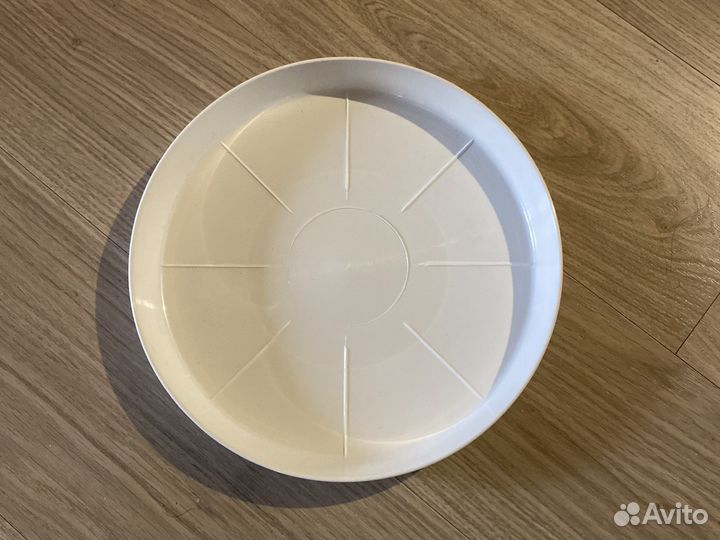 Поддон для цветов 24см белый