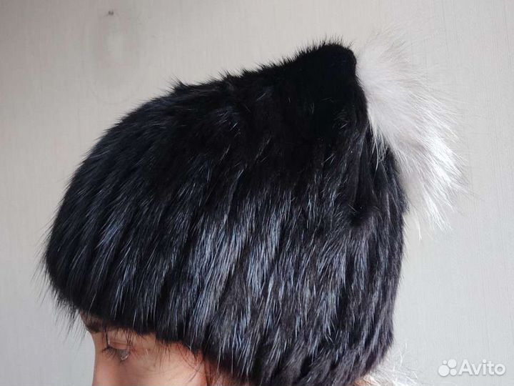 Шапка норковая женская