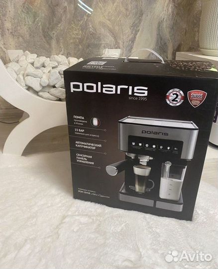 Кофеварка рожковая Polaris PCM 1541E