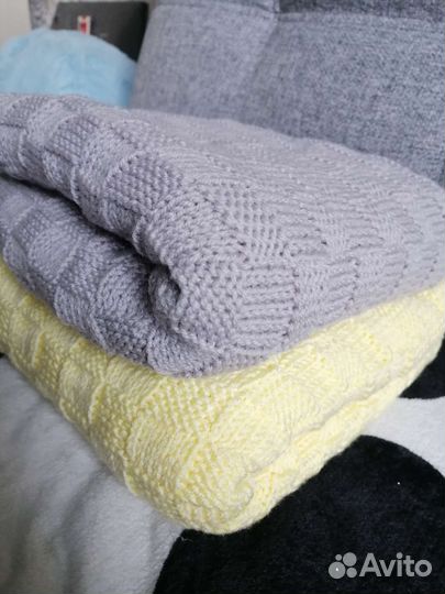 Плед детский вязаный ручная работа