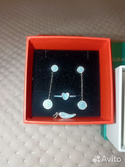 Комплект украшений серебро 925 пробы
