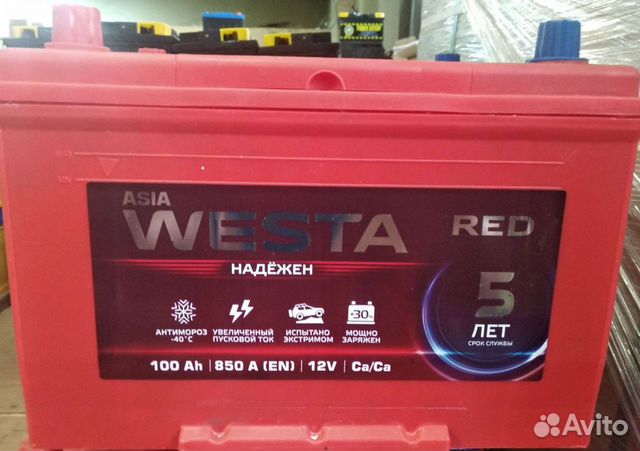 Акб 100 Ач Westa Red Asia
