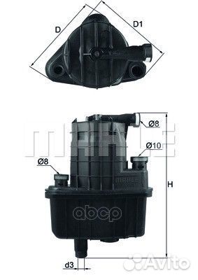 Топливный фильтр KL469 Mahle/Knecht