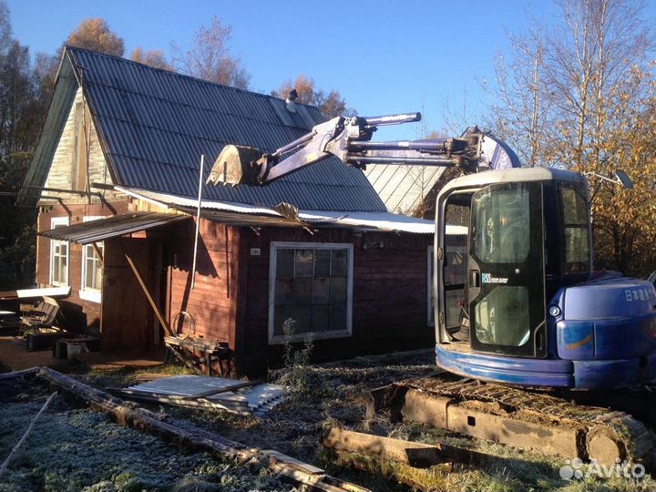 Демонтаж зданий. Снос домов, вывоз мусора