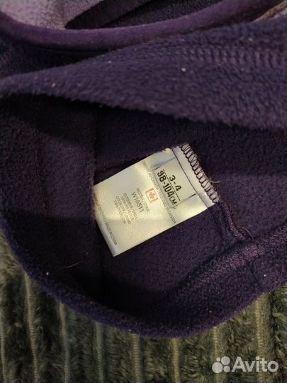 Флисовый комплект шапка и снуд