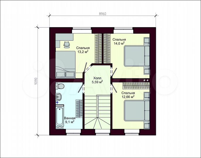 Дом 130 м² на участке 6 сот.