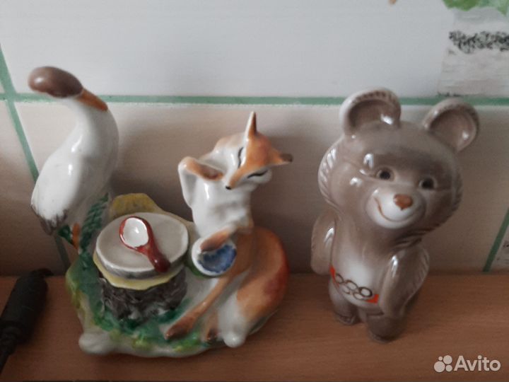 Статуэтка Лиса и Журавль 0бмен