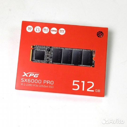 512 гб SSD M.2 накопитель adata XPG SX6000 Pro