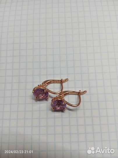 Серьги из медицинского сплава