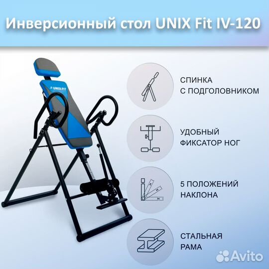 Инверсионный стол unix Fit IV-120 арт.120и.281