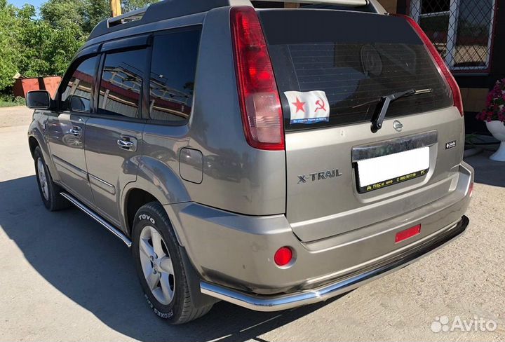 Защита бампера задняя угловая Nissan X-trail 2004г