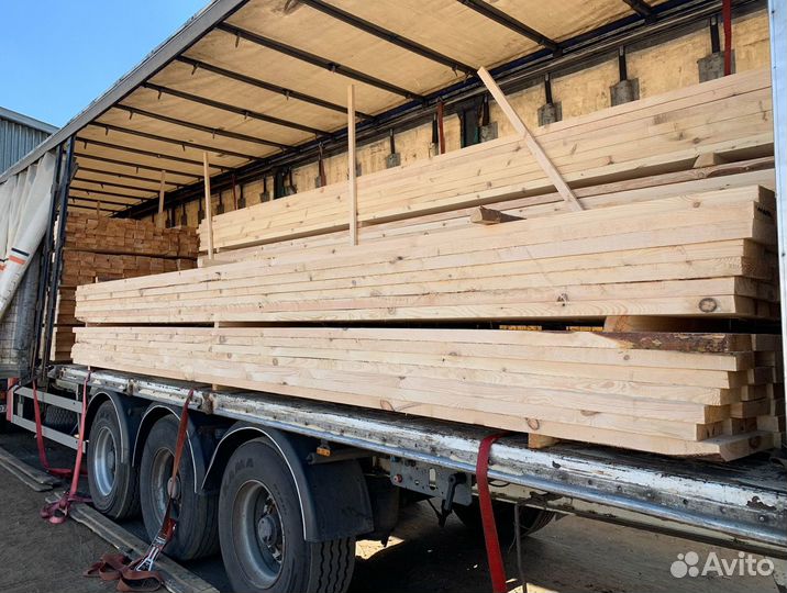 Доска обрезная 25х100х6000
