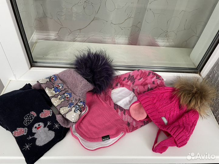 Зимние шапочки для девочки