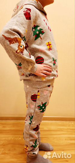 Новогодняя пижама домашний костюм HM 104 - 134