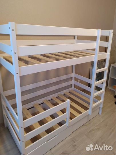 Детская двухярусная кровать Домик