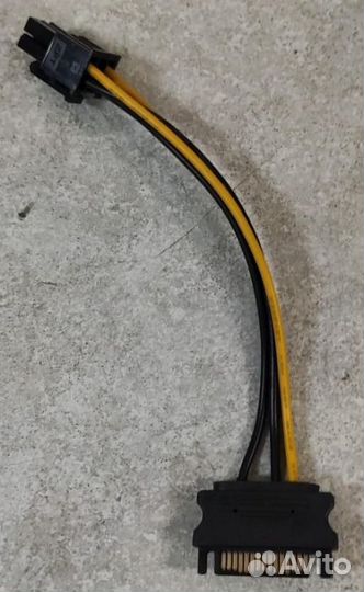 Переходник питания sata(F) - 6 pin видеокарта