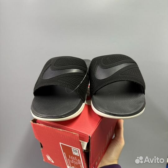 Шлепки Air Max Cirro Slide 'Black Metallic Silver'