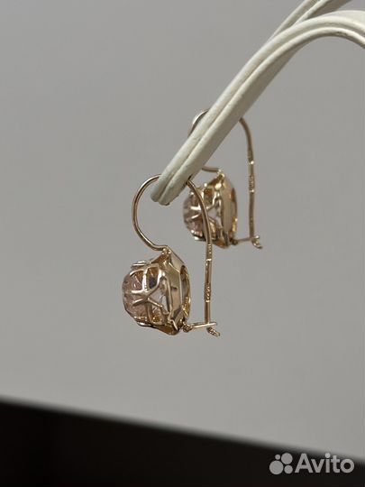 Золотые серьги 583 пробы