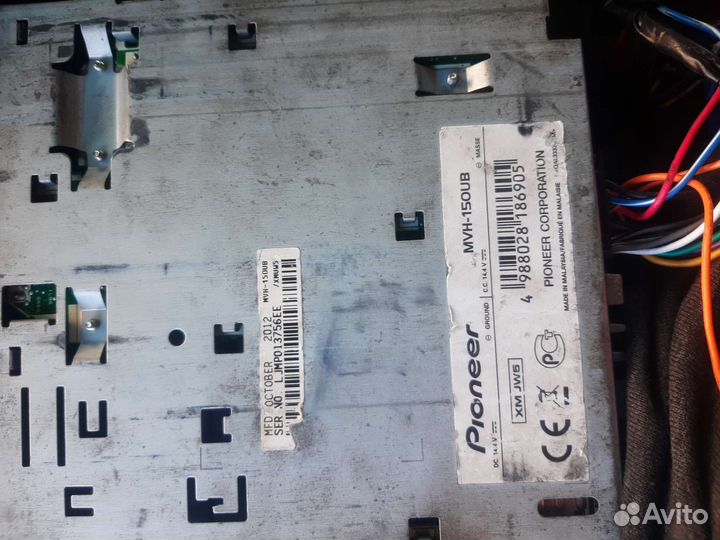 Магнитола pioneer mvh-150ub