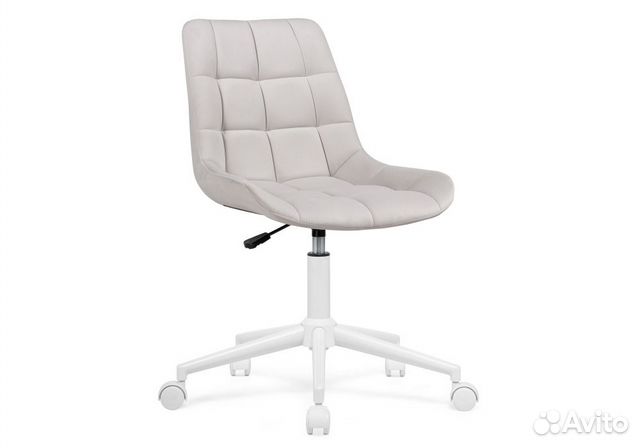 Офисное кресло Честер молочный / белый