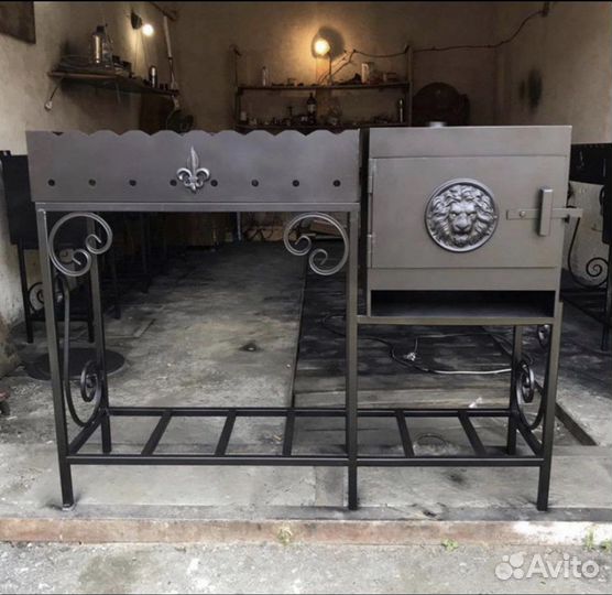 Мангал печь под казан