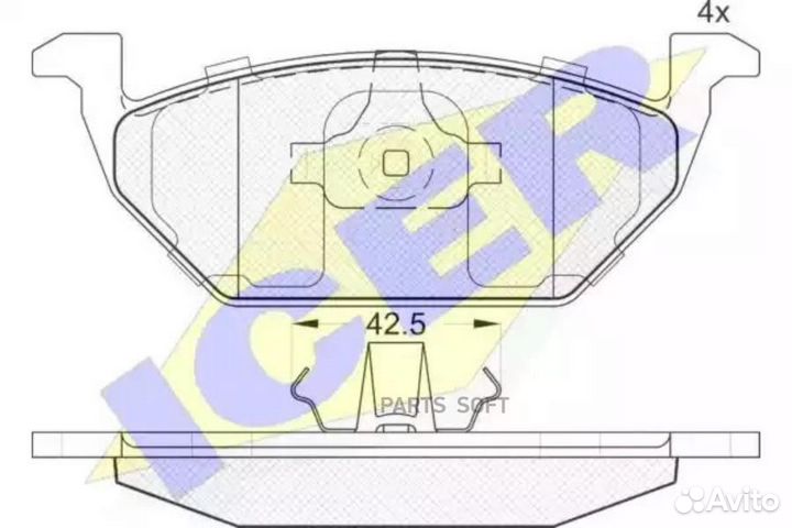 Icer 181184 Тормозные колодки