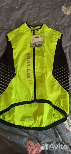 Жилет для велоспорта мужской RC 500 лайм Triban