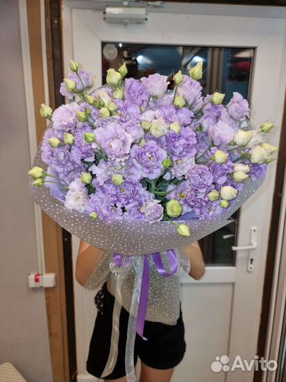 Цветы и букеты с доставкой, эустома, букет эустомы