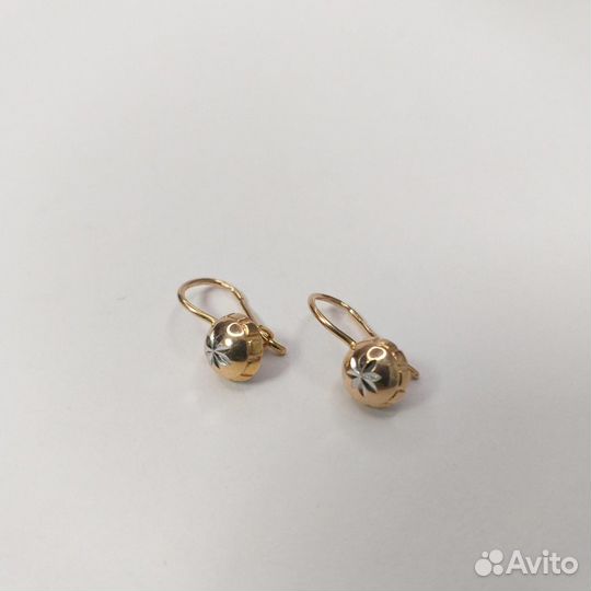 Серьги золотые