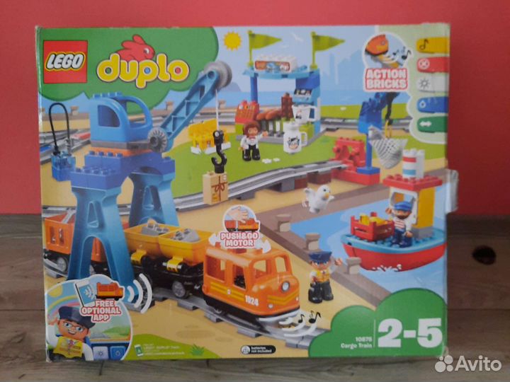 Lego duplo железная дорога Cargo Train