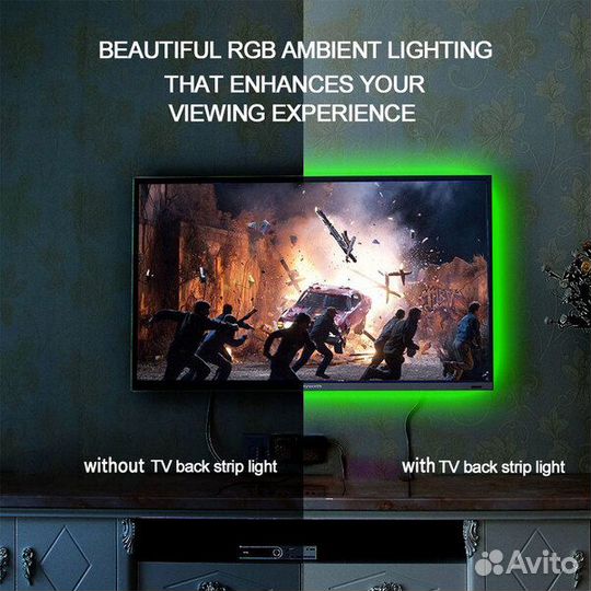 Лента LED RGB (USB) 1метр (L09)