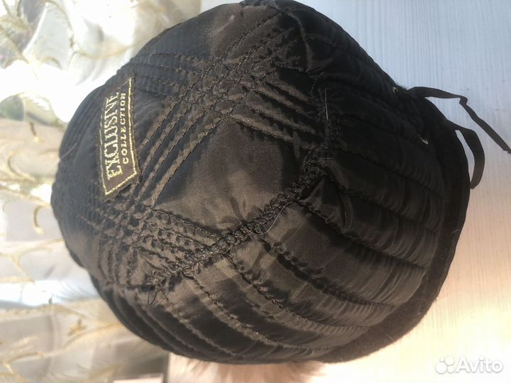 Шапка из чернобурки женская