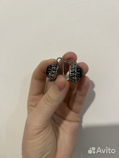 Сребряные серьги