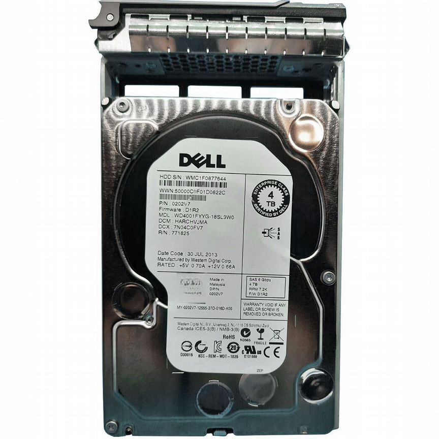 [WD4001FYYG] Жесткий Диск Dell 4tb -18sl3w 0202v7 Sas Wd4001fyyg