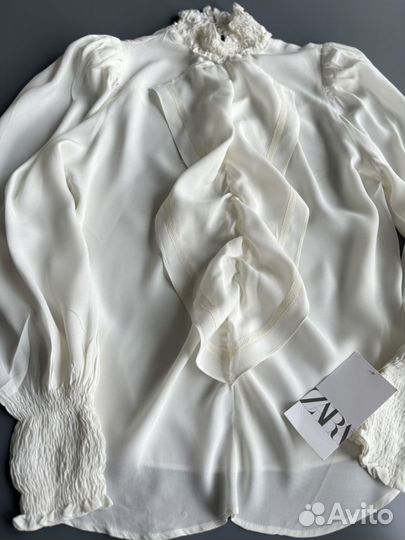 Блузка новая Zara шифон 44-46