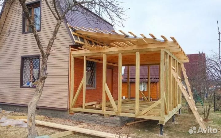 Пристройка веранда терраса к дому