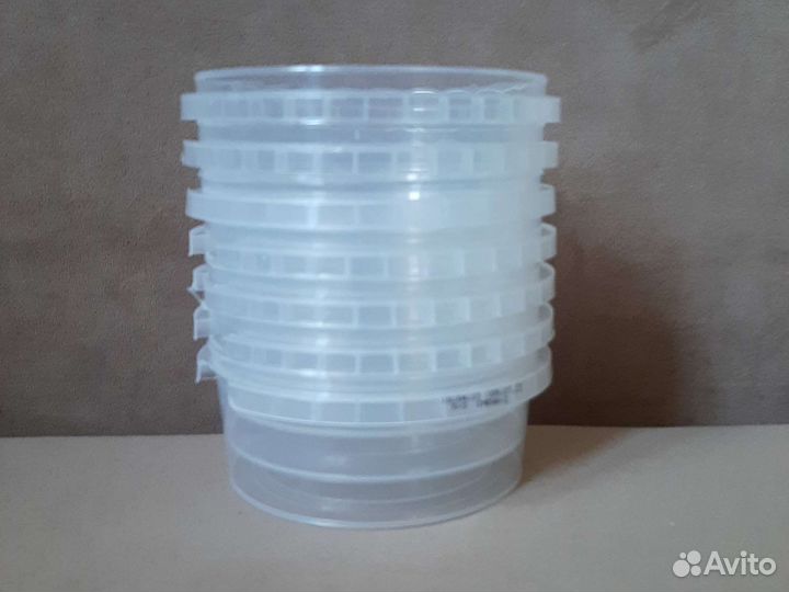 300 мл Контейнер пластиковый круглый