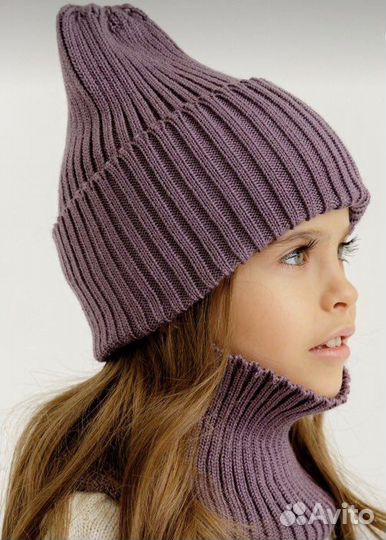 Шапка + снуд детская/женская