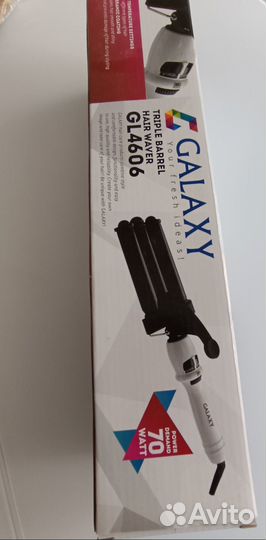 Щипцы для завивки волос galaxy