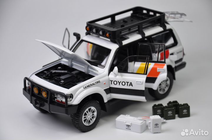 Модель авто Toyota Land Cruiser 80 Off-road 1:24 м