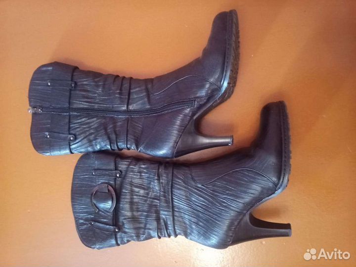 Сапоги натуральная кожа зимние 40