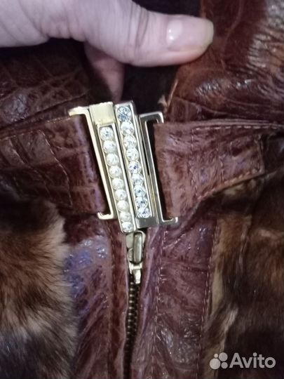 Куртка женская кожаная утепленная