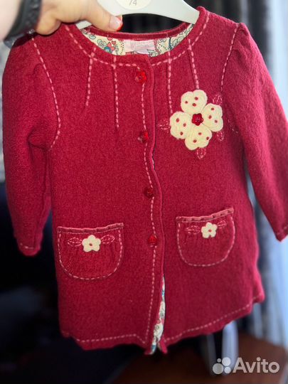 Пальто для девочки 2-3 года